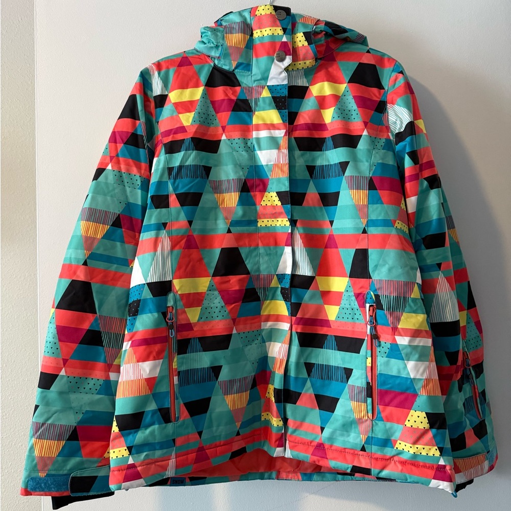 Vibrant Geometric Women's Ski Jacket